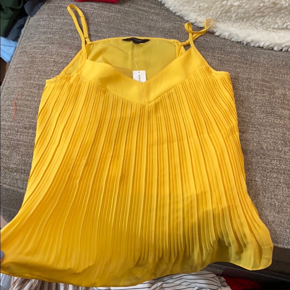Yellow tank top from Banana Republic